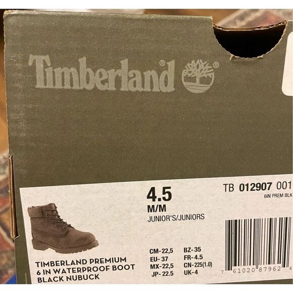 TIMBERLAND PREMIUM 6 IN WATERPROOF BOOT BLACK NUBUCK - Picture 5 of 5